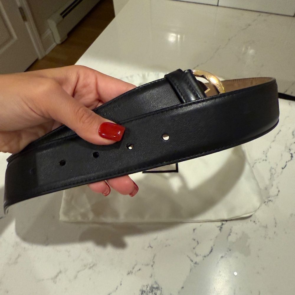 Gucci Women’s Black Belt with Interlocking G buckle - Picture 6 of 8